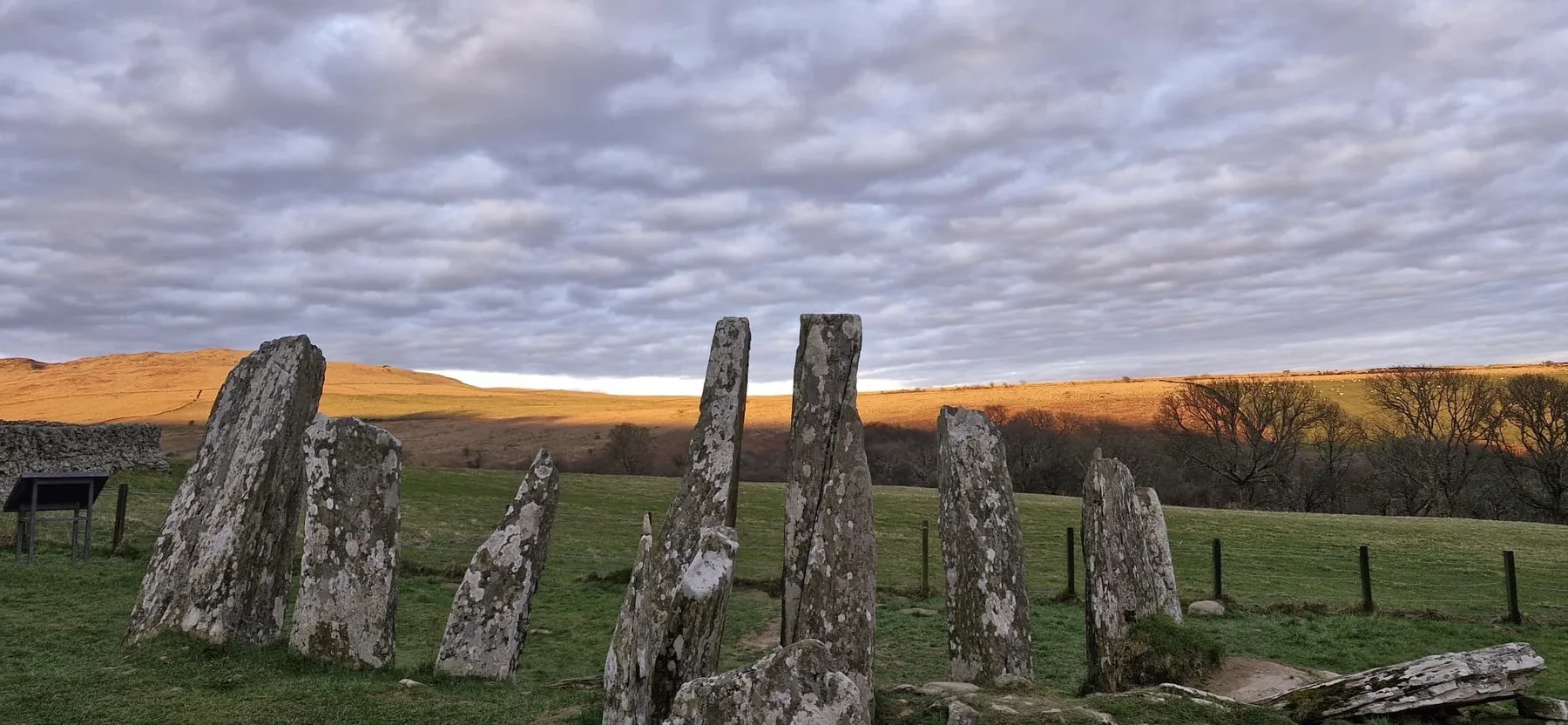Ancient standing stones in the Galloway landscape